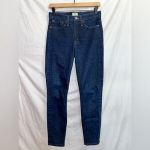 J. Crew Dark Wash Denim 9’’ High Rise Toothpick Skinny Jean size 27